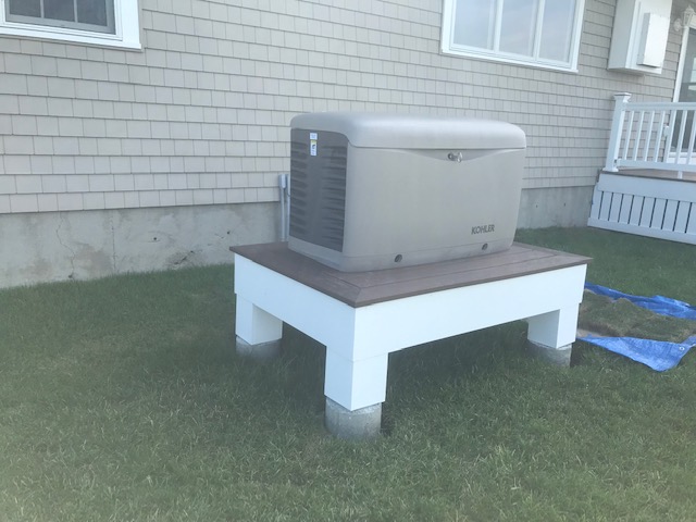 Elevated mount for flood-prone area